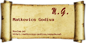 Matkovics Godiva névjegykártya